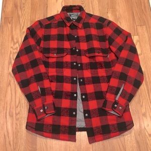 Woolrich Buffalo check flannel shirt jacket, EUC